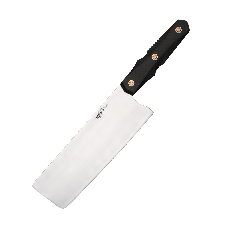 Nakiri Knife Vanax SuperClean Stainless Steel Carbon Fiber