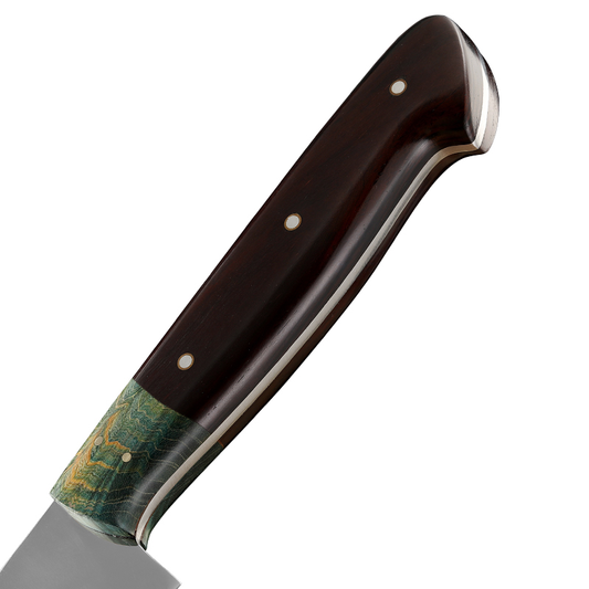 8-Inch Chef's Gyuto Knife, Sandvik 12C27N Steel, Rosewood, VC2101