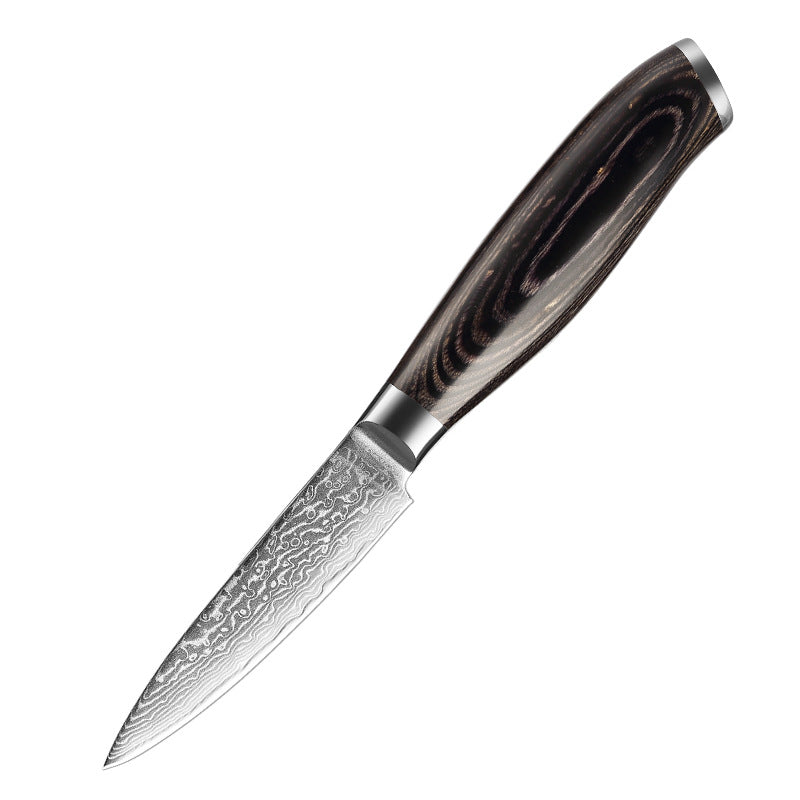 L Series 3.5-Inch Paring Knife, Damascus Steel, Wood