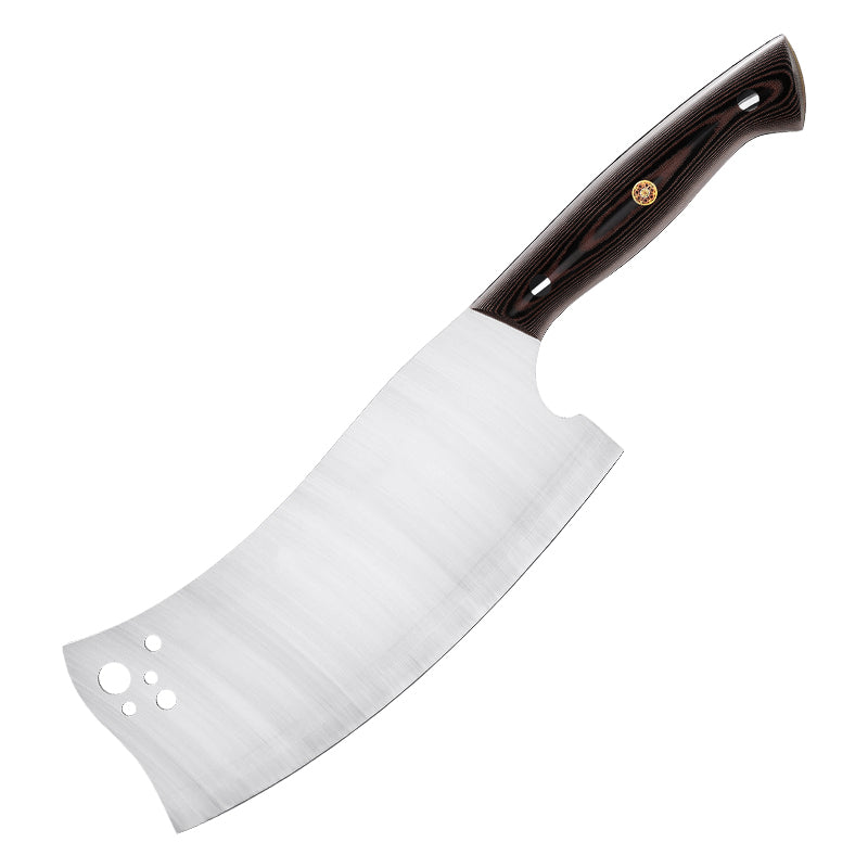 7.6-Inch Cleaver Knife, M390 Powder Steel, Micarta
