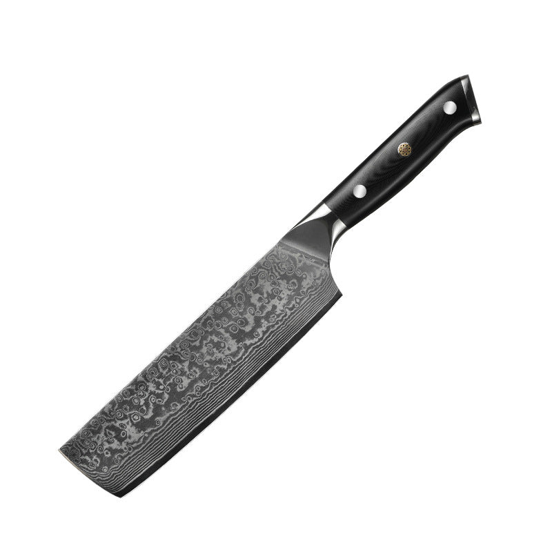 Couteau Nakiri en acier Damas VG10 de 7 pouces