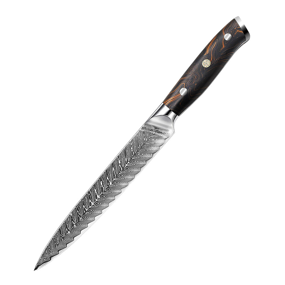 8-Inch Carving Knife, Damascus Steel, G10