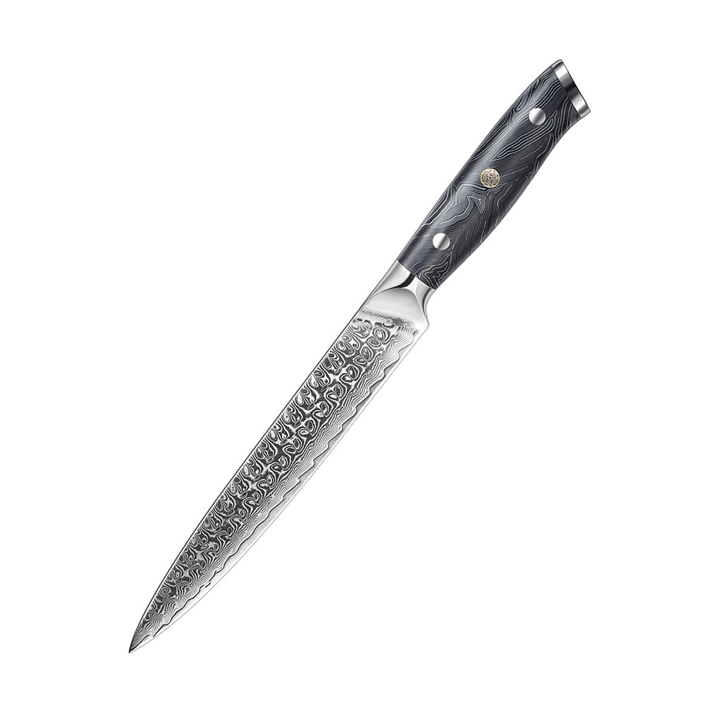 8-Inch Carving Knife, Damascus Steel, G10