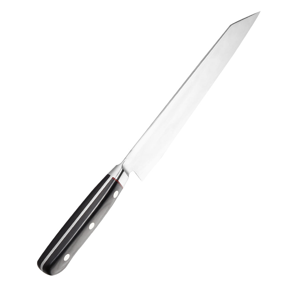 Classic 8.5-Inch Kiritsuke Knife, San Mai Steel, Micarta
