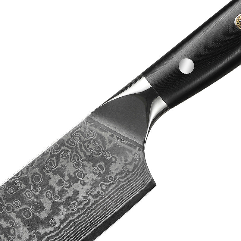 Couteau Nakiri en acier Damas VG10 de 7 pouces