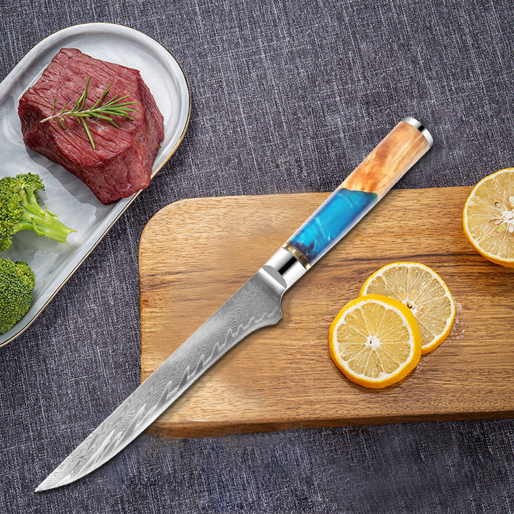 Ensemble de 9 couteaux de chef de cuisine en acier Damas VG10
