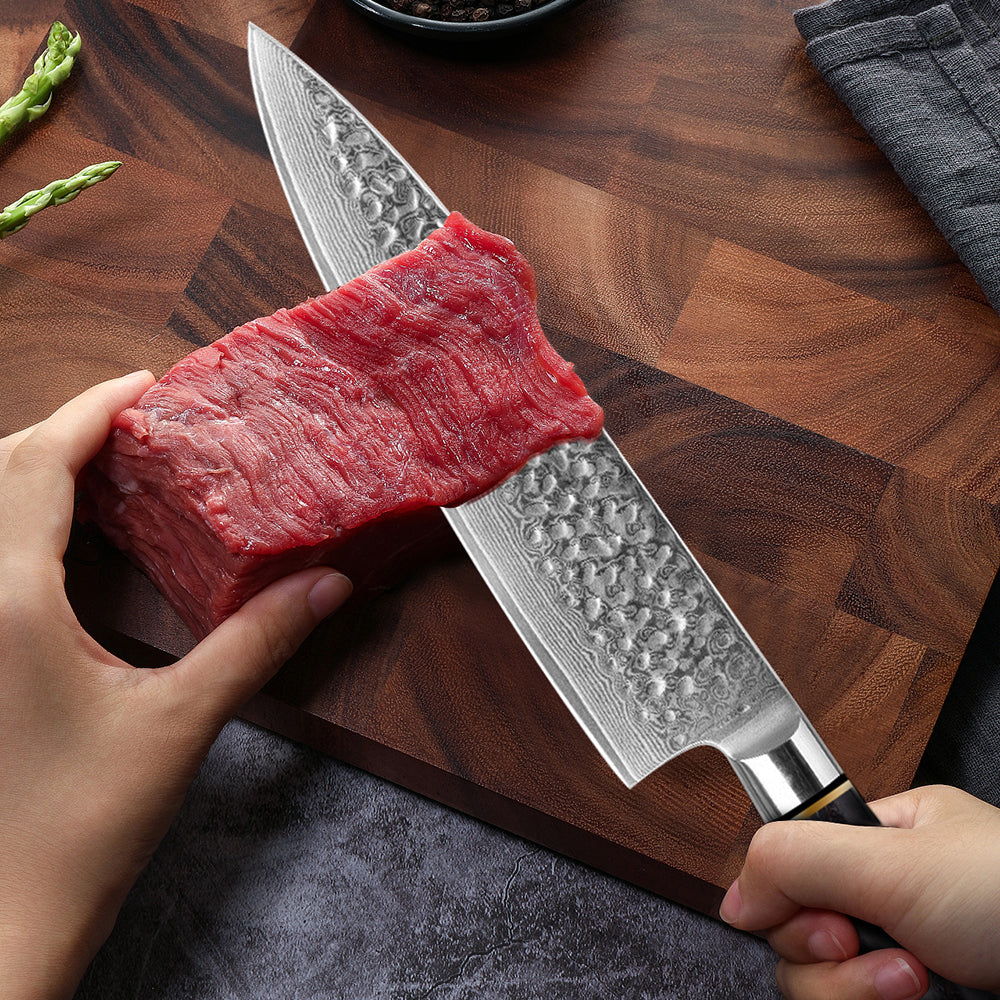 8-Inch Chef Knife, Damascus Steel, G10