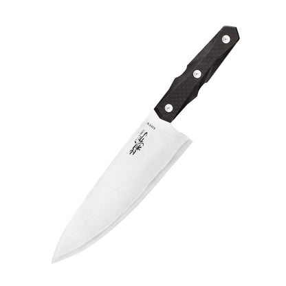 8 Inch Chef Knife, S35VN Steel, Carbon Fiber Handle