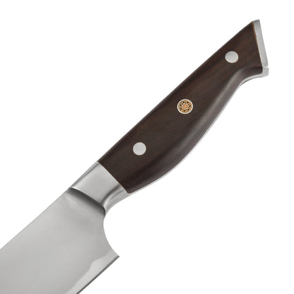 7.8 Inch Kitchen Chef Knife, Din 1.4116 Stainless Steel, Ergonomic Rosewood Handle