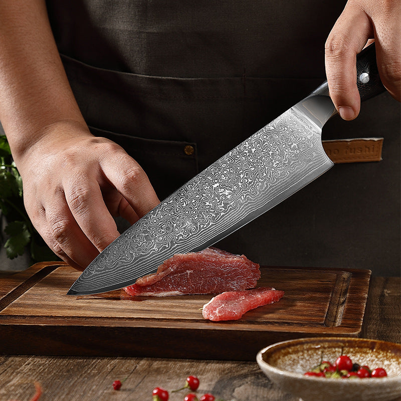 S Series Kitchen Knife Set, Damascus Steel, G10