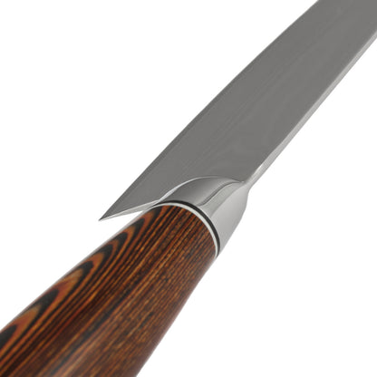 8 Inch Damascus Chef's Kiritsuke Knife, Pakkawood Handle