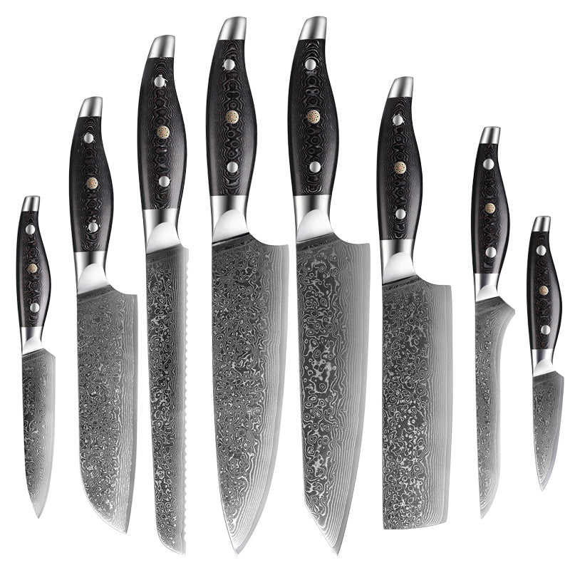 S Series Kitchen Knife Set, Damascus Steel, G10