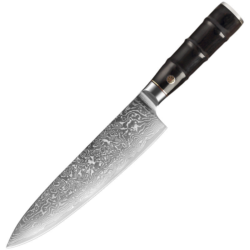Bamboo Series 7.7-Inch Chef Knife, Damascus Steel, Wood