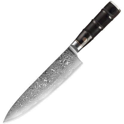 Bamboo Series 7.7-Inch Chef Knife, Damascus Steel, Wood