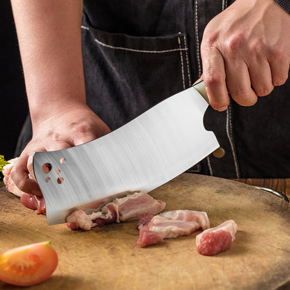7.6-Inch Cleaver Knife, M390 Powder Steel, Micarta
