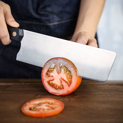 Nakiri Knife Vanax SuperClean Stainless Steel Carbon Fiber