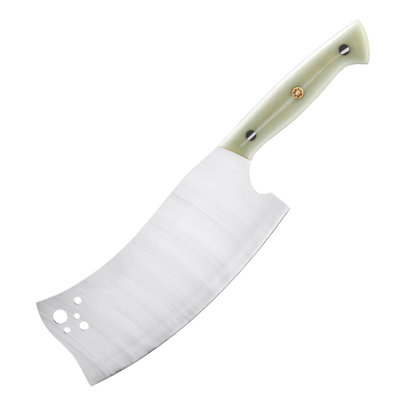 7.6-Inch Cleaver Knife, M390 Powder Steel, Micarta
