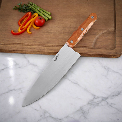 8 Inch Kitchen Chef's Knife M390 Steel, Ironwood
