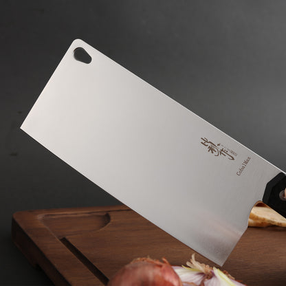 7 Inch Chinese Cleaver Knife, CobalMax Steel, Carbon Fiber Handle