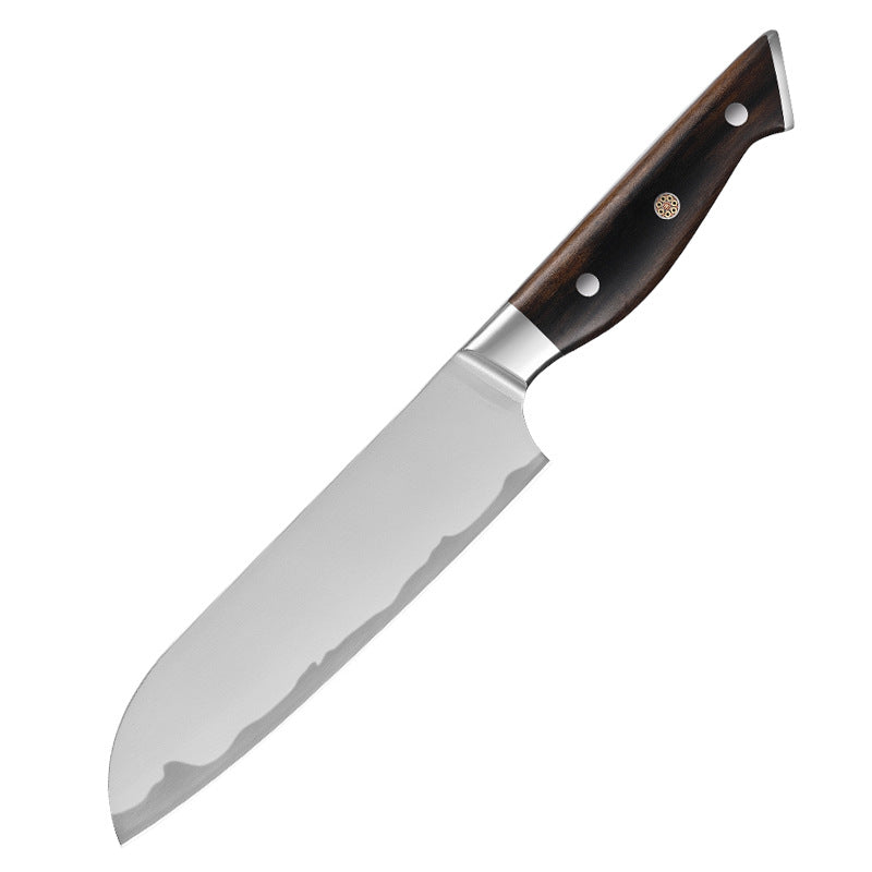 W Series Kitchen Chef Knife Set, Forged Stainless Steel, Brown