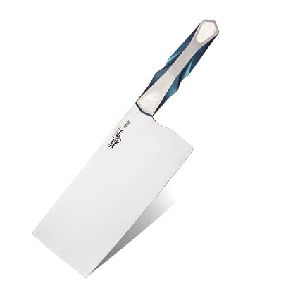 Custom Kitchen Cleaver Knife, Vanax Superclean Steel, Titanium