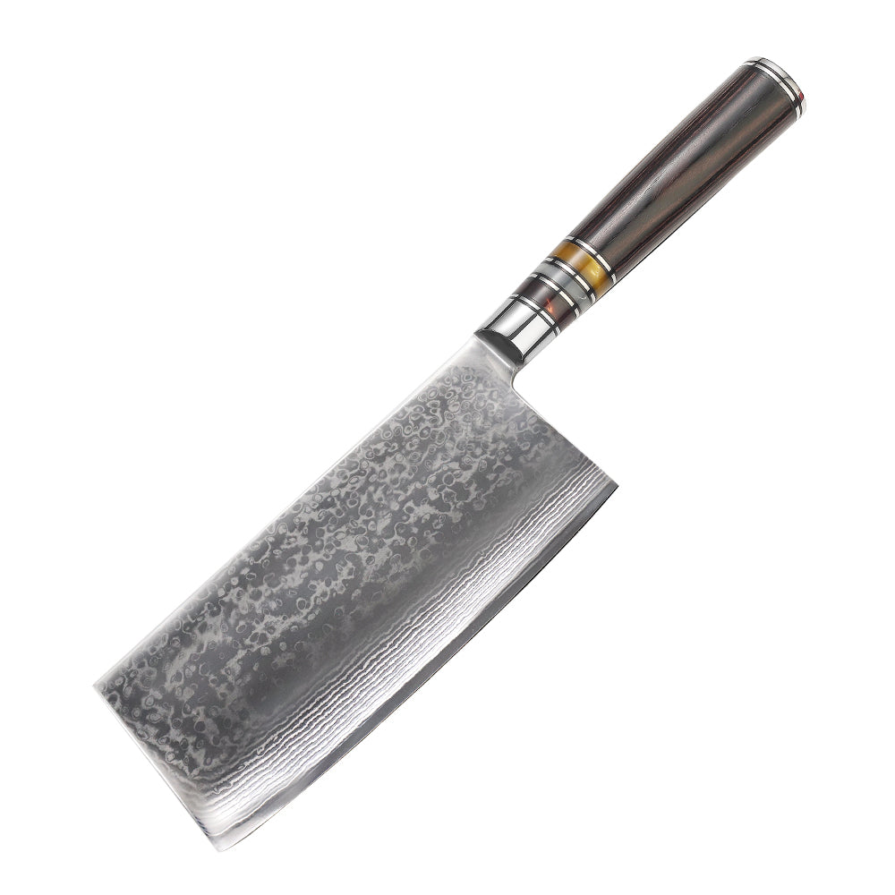 9-Pieces Knife Set, Damascus Steel, Resin