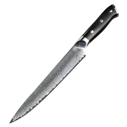 Juego de cuchillos de acero de Damasco de 5 piezas 67 capas Mango G10