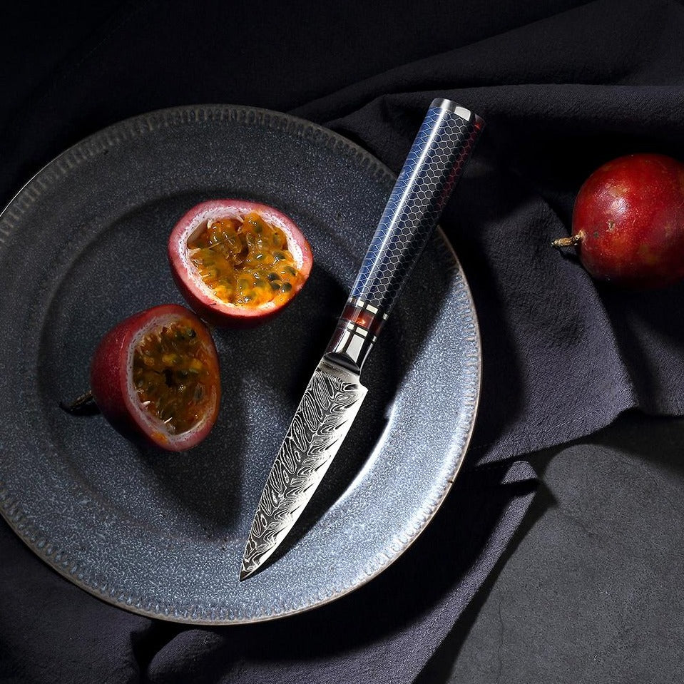 8-Pieces Knife Set, Damascus Steel, Resin