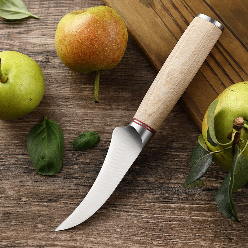 Blonde Series 3.5-Inch Curved Paring Knife, German 1.4116 Steel, Wood