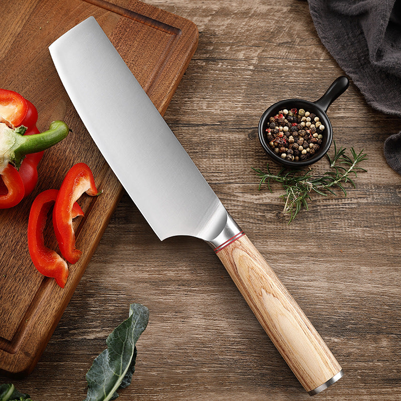 Blonde Series 6.4-Inch Nakiri Knife, German 1.4116 Steel, Wood