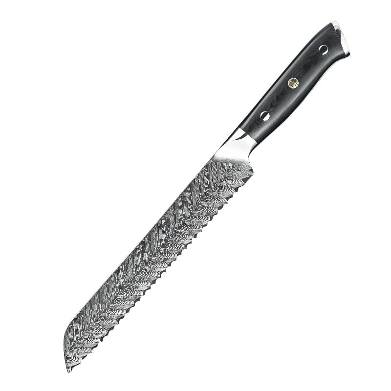 Cuchillo de Damasco para Pan de Damasco con Mango G10 de 8 "y 67 Capas