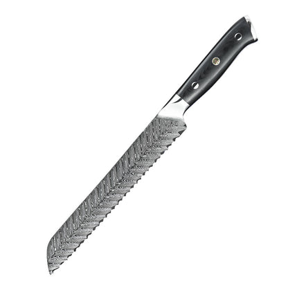 Cuchillo de Damasco para Pan de Damasco con Mango G10 de 8 "y 67 Capas