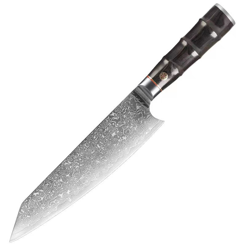 Bamboo Series 8-Inch Kiritsuke Knife, Damascus Steel, Wood