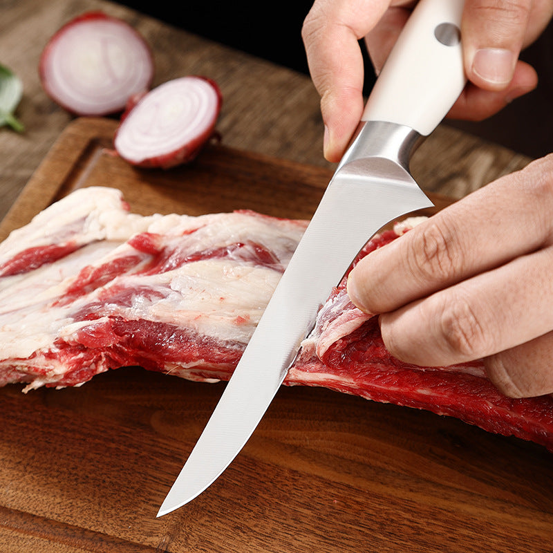 Creme White Series 5.8-Inch Boning Knife, Geirman 1.4116 Steel, ABS