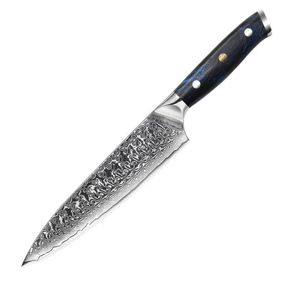 5-teiliges Damastmesser-Set mit Full Tang G10 Griff