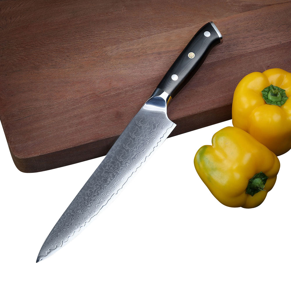 Classic 4-Pieces Knife Set, Damascus Steel, G10