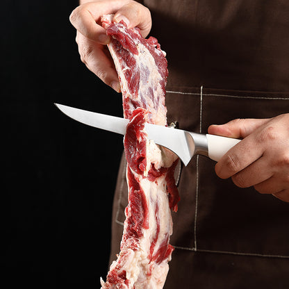 Creme White Series 5.8-Inch Boning Knife, Geirman 1.4116 Steel, ABS
