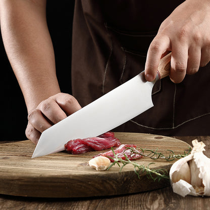 Blonde Series 8-Inch Kiritsuke Knife, German 1.4116 Steel, Wood