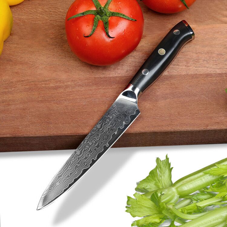 Classic 4-Pieces Knife Set, Damascus Steel, G10