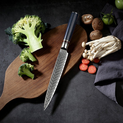 8-Pieces Knife Set, Damascus Steel, Resin