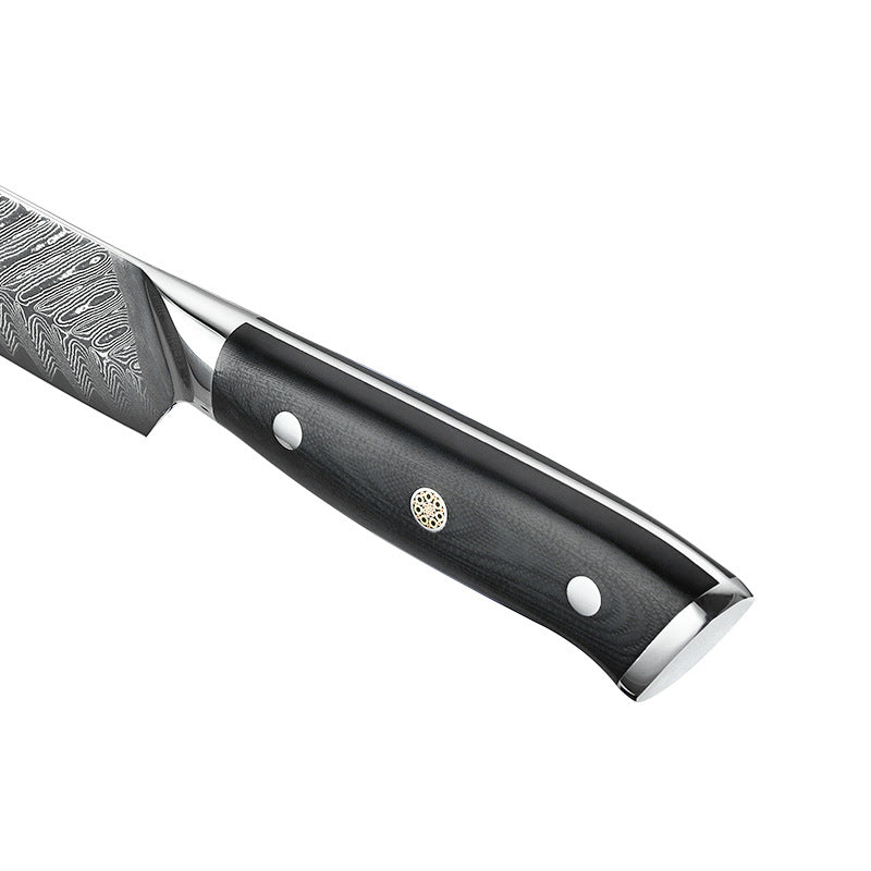 8" Fischgrätmuster Damast Schnitzmesser G10 Griff