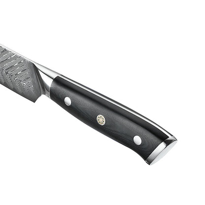 8" Fischgrätmuster Damast Schnitzmesser G10 Griff