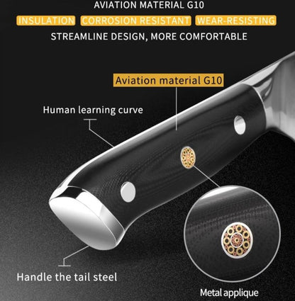 Classic 7-Inch Chef Knife, Damascus Steel, G10
