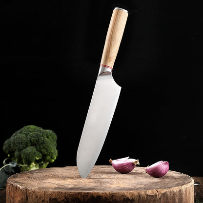 Blonde Series 7-Inch Santoku Knife, German 1.4116 Steel, Wood