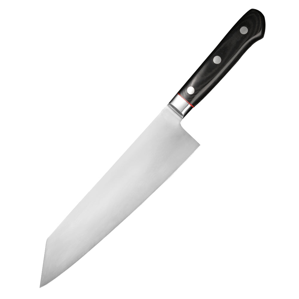 Classic 8.5-Inch Kiritsuke Knife, San Mai Steel, Micarta
