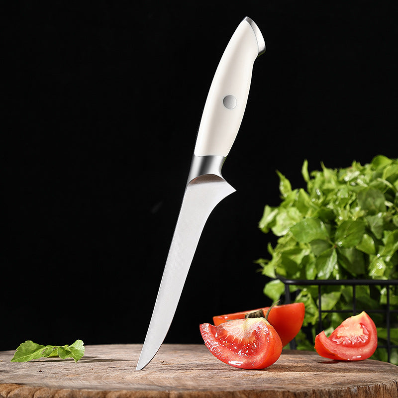 Creme White Series 5.8-Inch Boning Knife, Geirman 1.4116 Steel, ABS