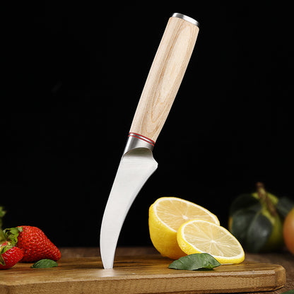 Blonde Series 3.5-Inch Curved Paring Knife, German 1.4116 Steel, Wood